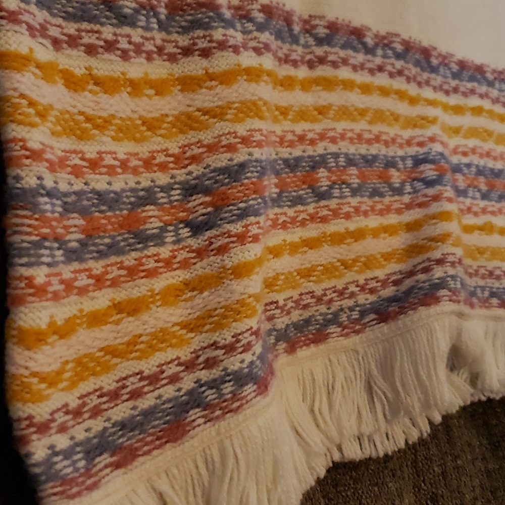 NWOT!! Madewell Fringed Jacquered Sweater Size S - Picture 9 of 10